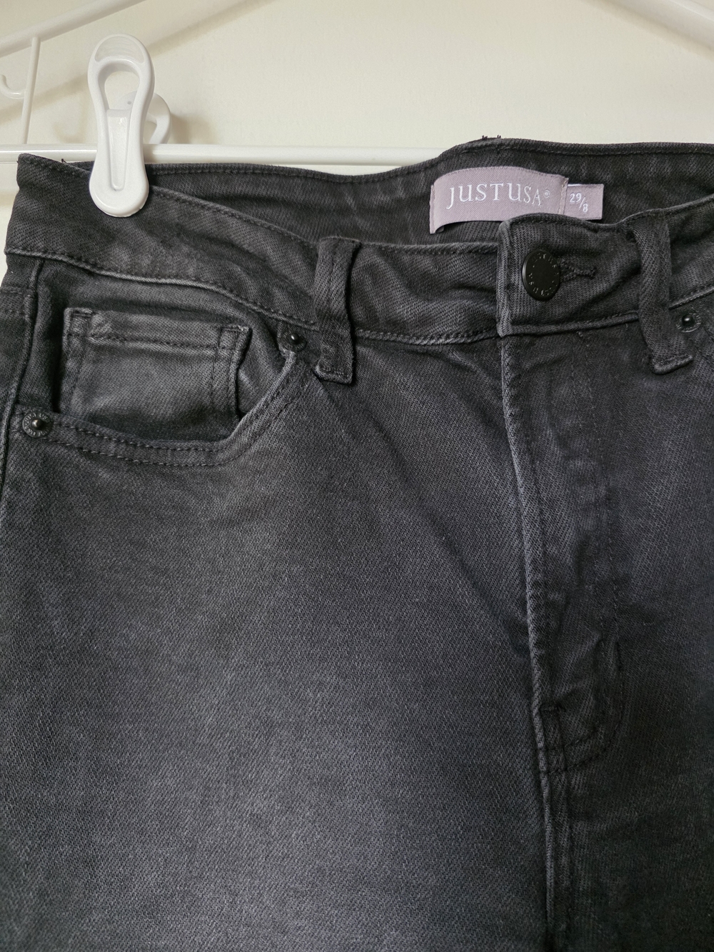 Just USA Washed Black Straight Jeans - Picture 4 of 5